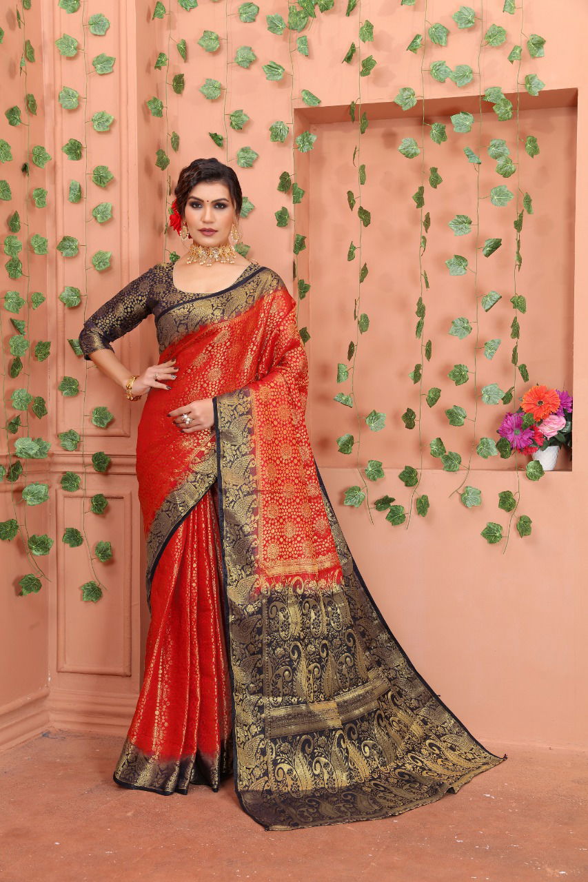 Macazo Bindi 1 Festive Wear Wholesale Banarasi Silk Sarees Catalog
